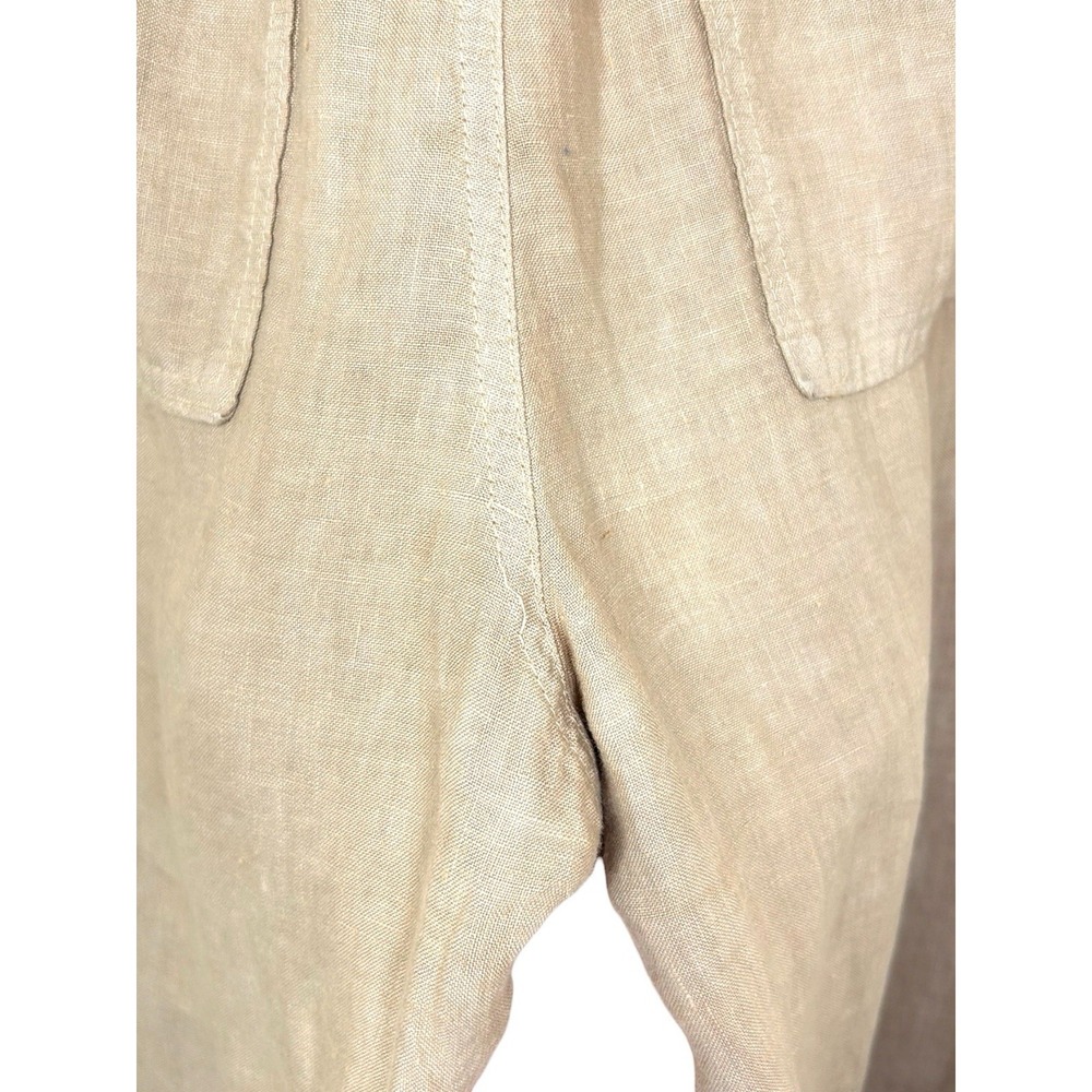 Enza Costa 100% French Linen High Waist Wide Leg Pant Trousers 1 Women's Small - Picture 7 of 14